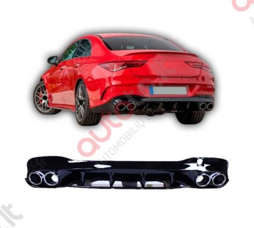 Mercedes CLA 45 AMG W118, C118 galinis difuzorius